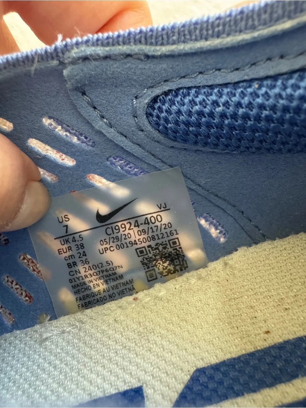 Nike light blue